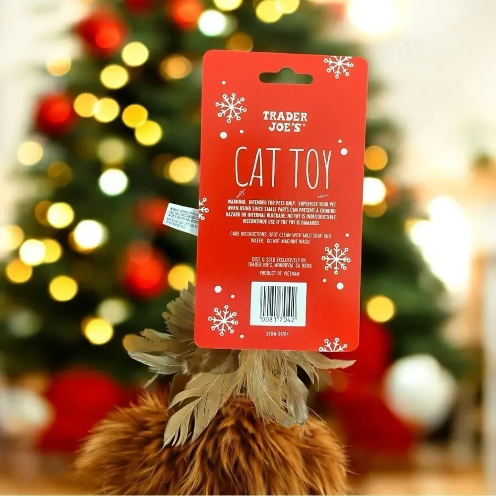 Trader Joe's Festive Mouse Cat Toy